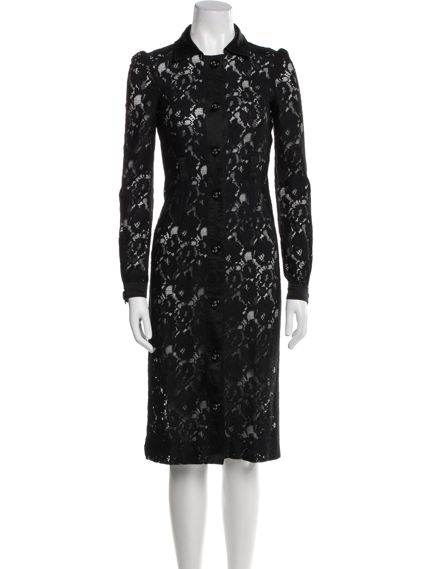 D&G Lace Pattern Knee-Length Dress