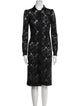 D&G Lace Pattern Knee-Length Dress