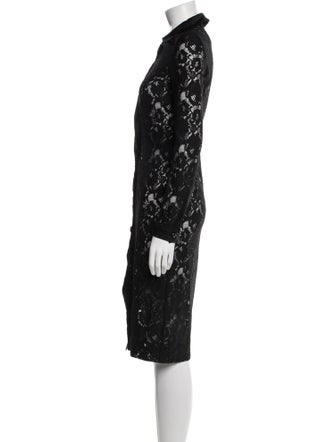 D&G Lace Pattern Knee-Length Dress