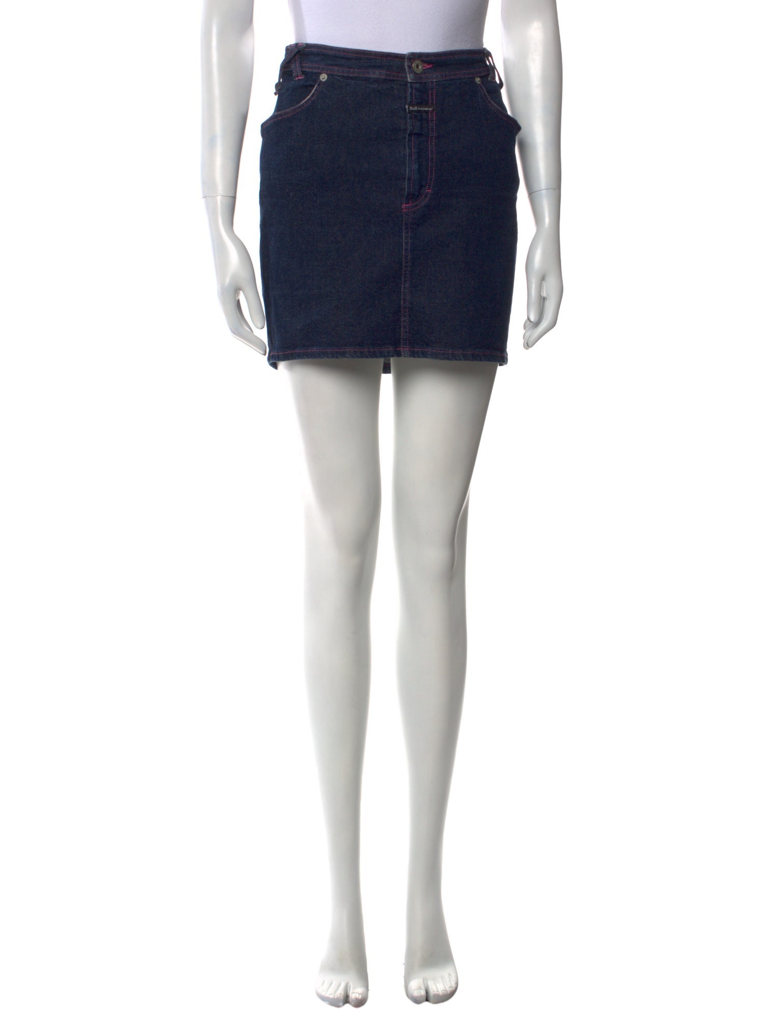 D&G Distressed Accents Mini Skirt
