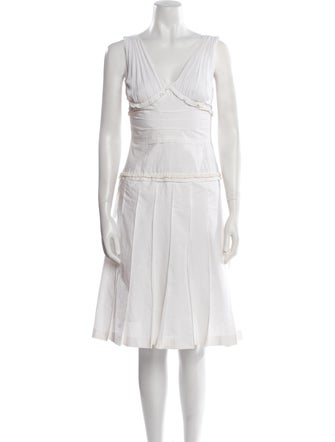 D&G V-Neck Knee-Length Dress
