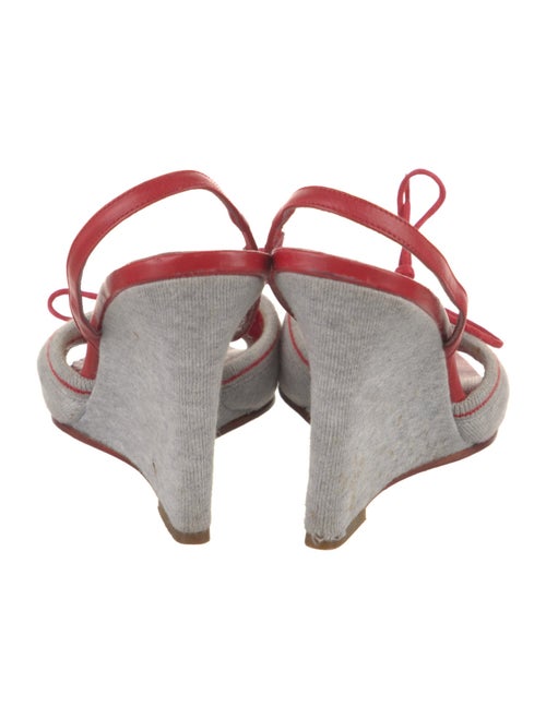 D&G Leather Trim Embellishment Slingback Sandals