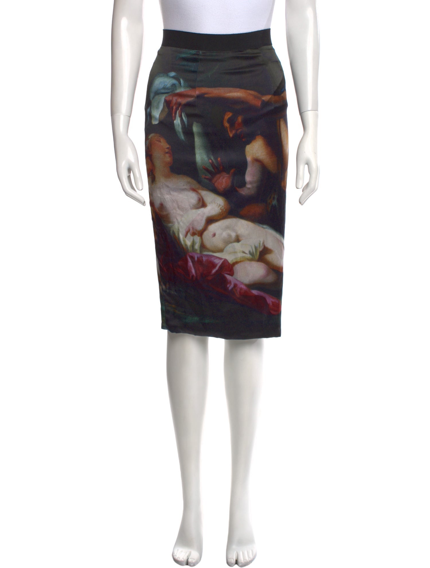 D&G Silk Knee-Length Skirt