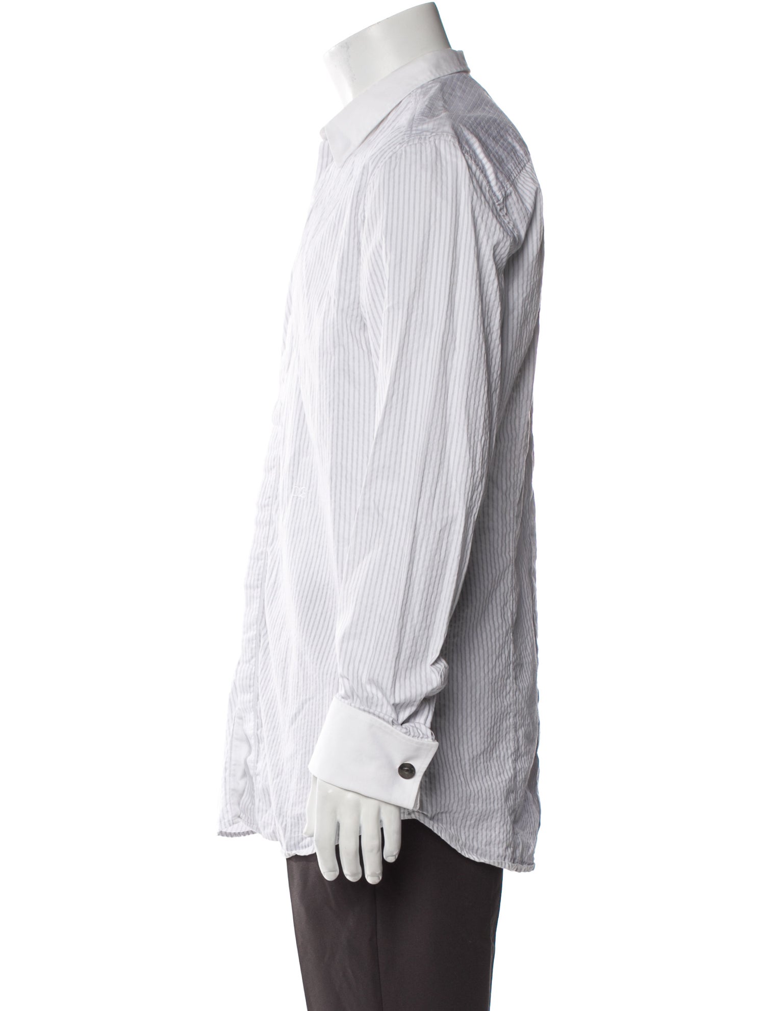 D&G Striped Long Sleeve Dress Shirt