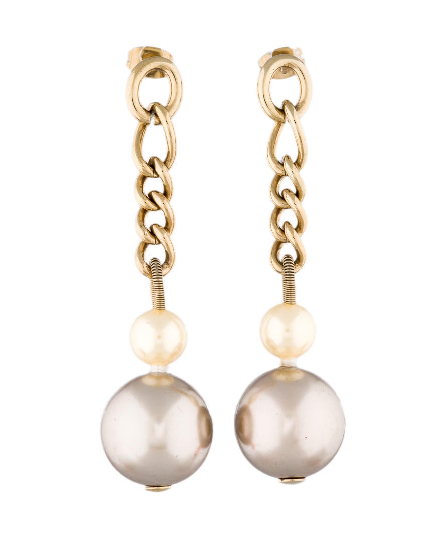 D&G Faux Pearl Earrings