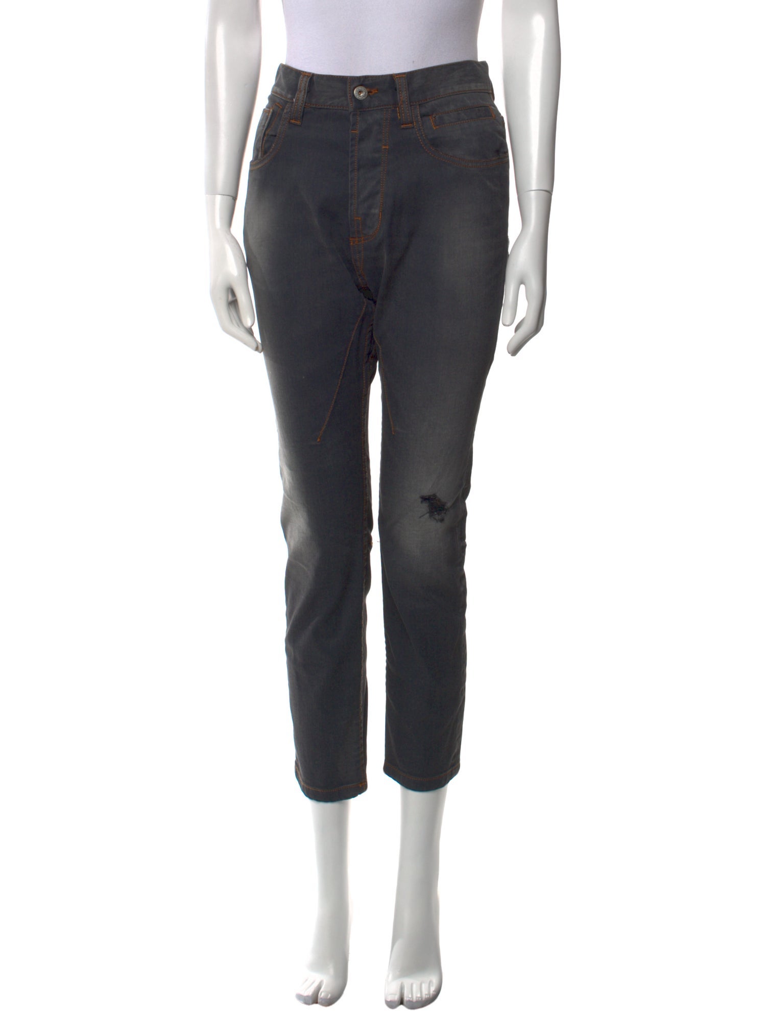 D&G High-Rise Straight Leg Jeans