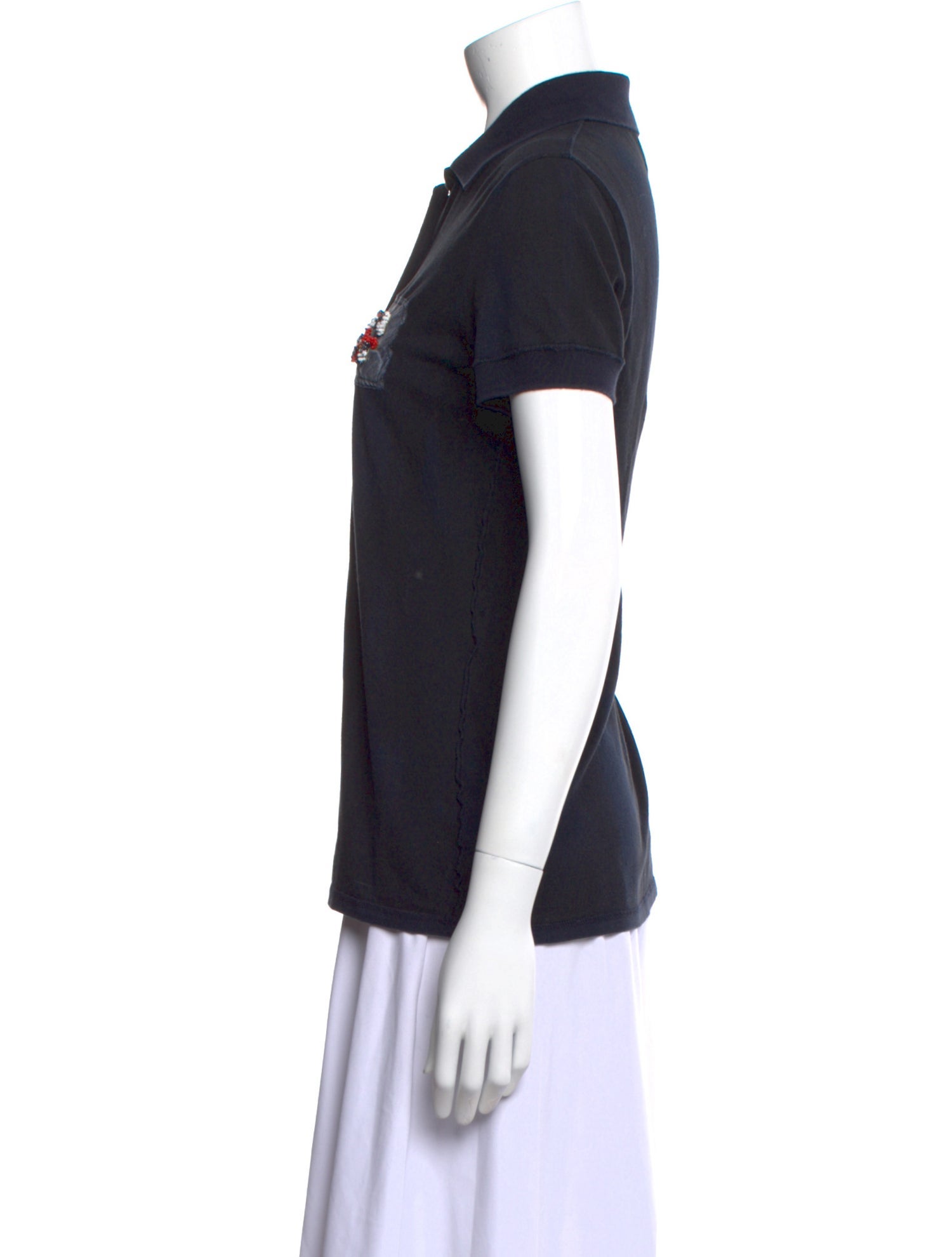 D&G Graphic Print Short Sleeve Polo