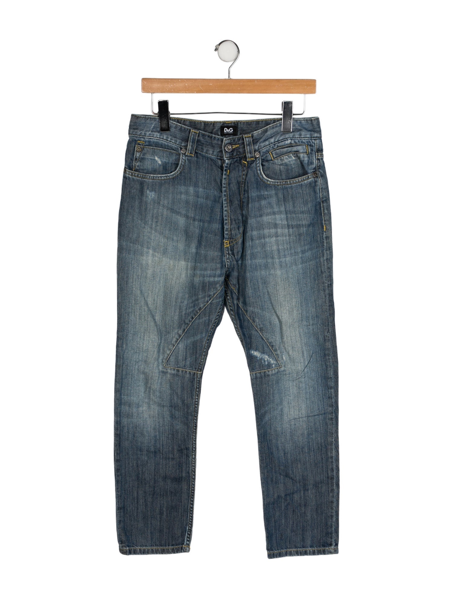 D&G High-Rise Straight Leg Jeans