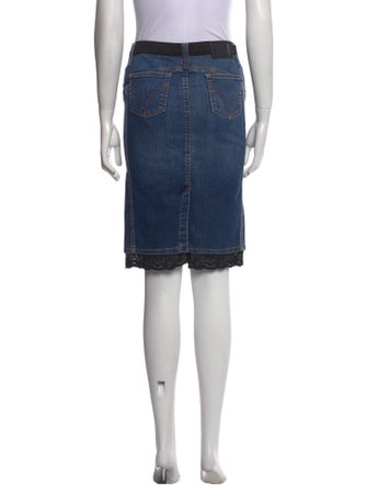 D&G Lace Trim Embellishment Knee-Length Skirt