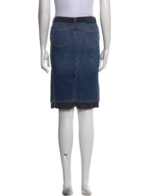 D&G Lace Trim Embellishment Knee-Length Skirt