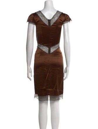 D&G V-Neck Knee-Length Dress