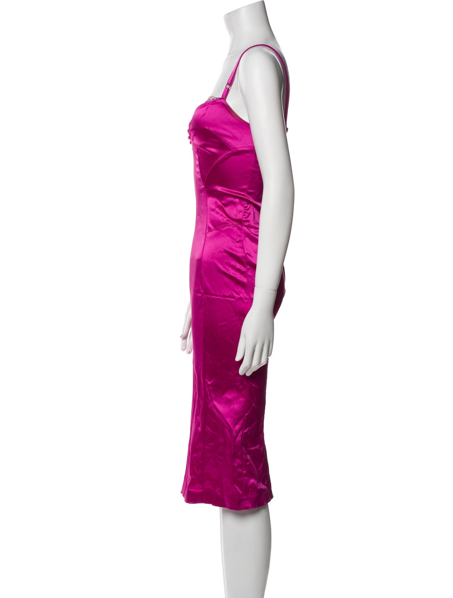 D&G Square Neckline Midi Length Dress