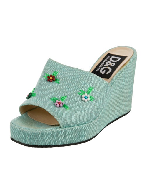 D&G Floral Print Slides