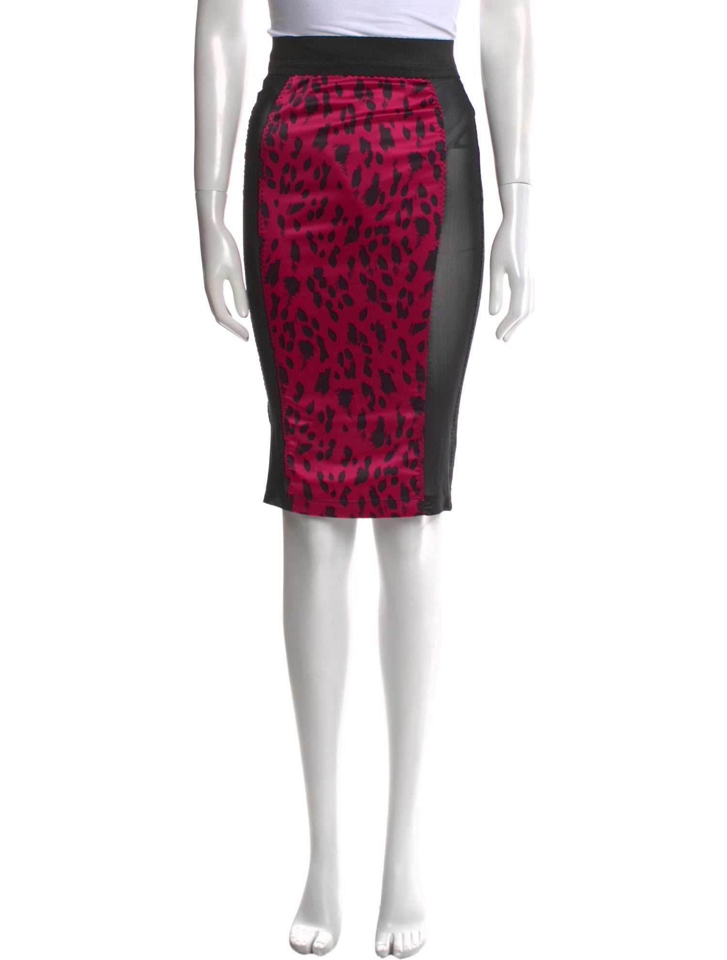 D&G Animal Print Knee-Length Skirt