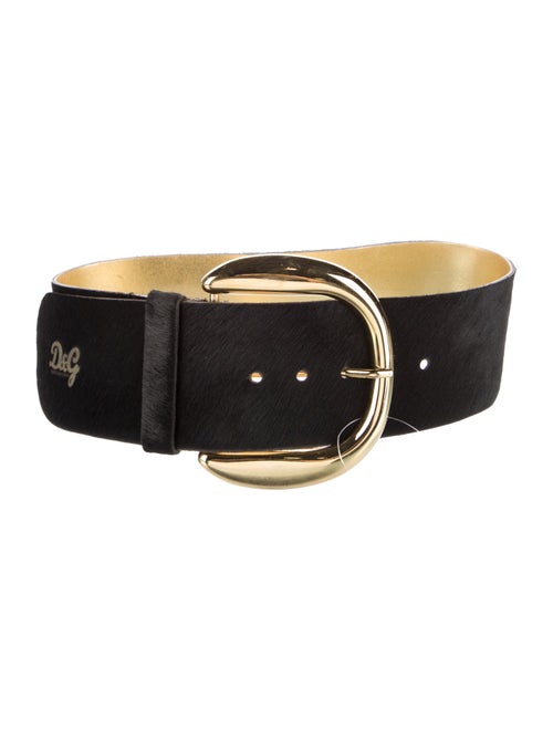 D&G Wide Ponyhair Belt