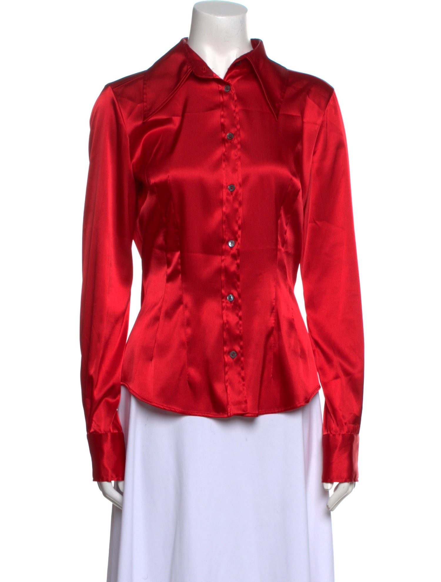 D&G Long Sleeve Button-Up Top