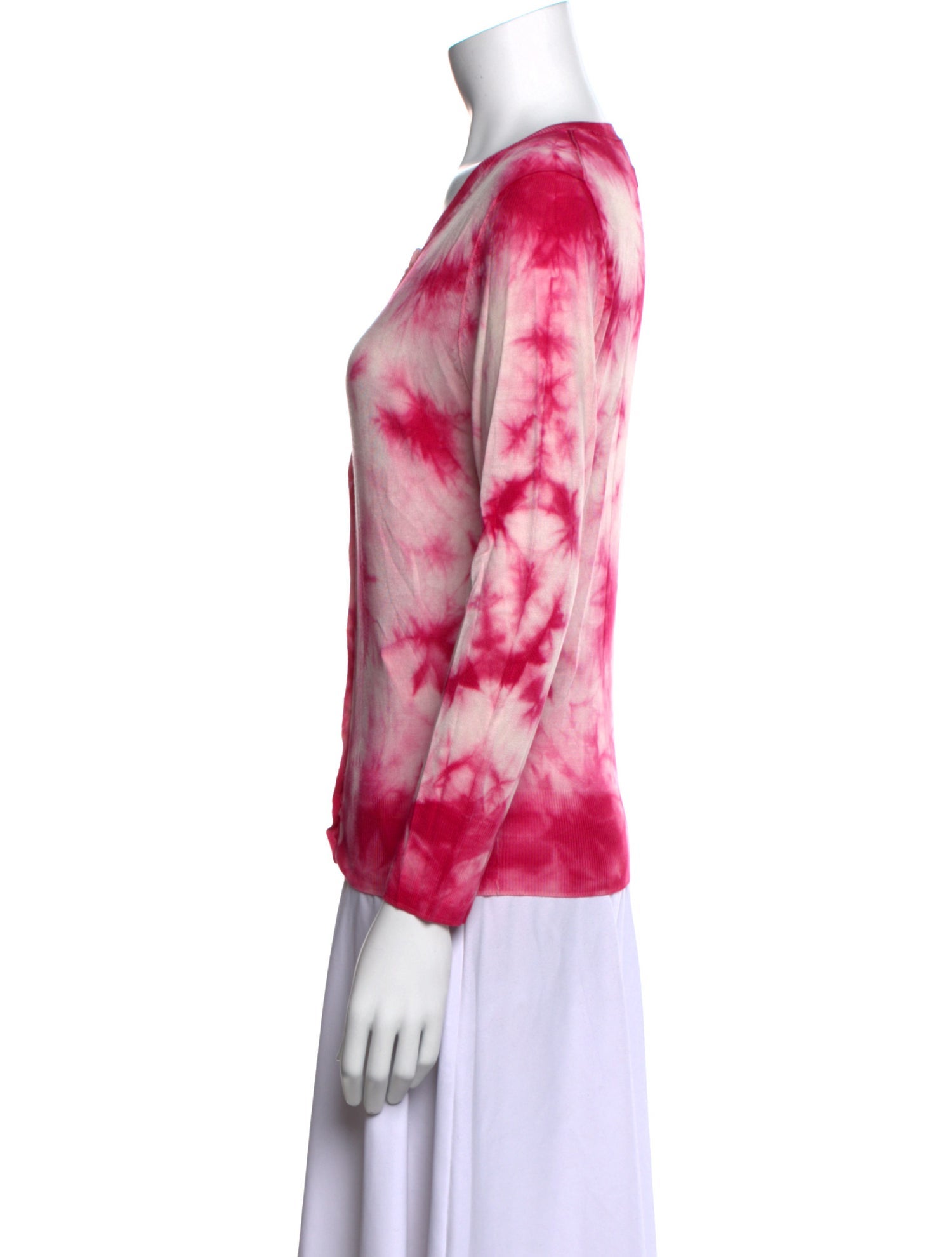 D&G Silk Tie-Dye Print Blouse