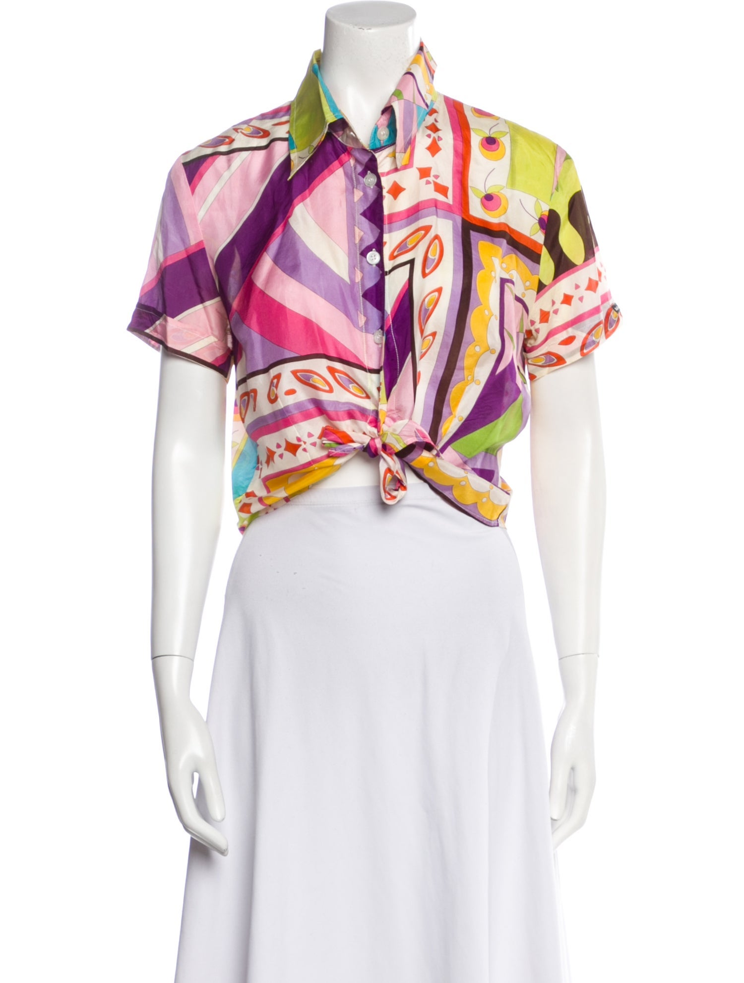 D&G Vintage Silk Crop Top