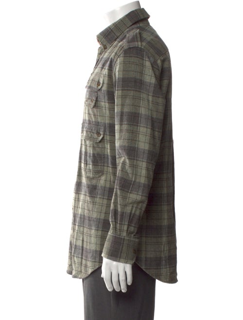 D&G Plaid Print Long Sleeve Western Shirt