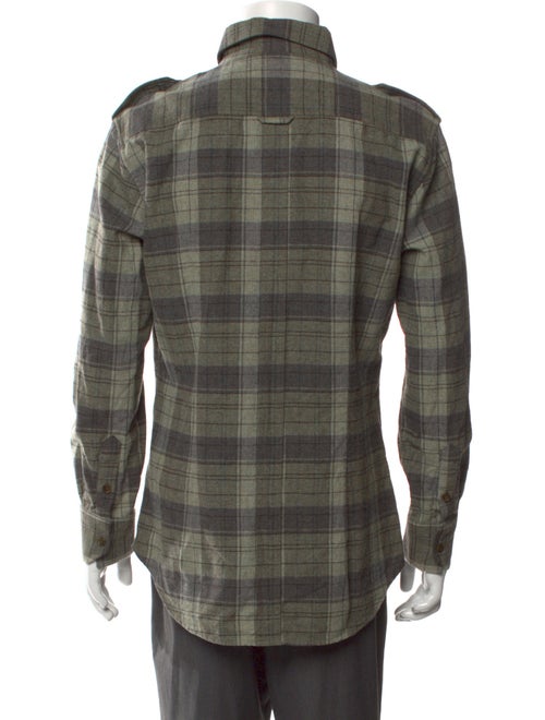 D&G Plaid Print Long Sleeve Western Shirt