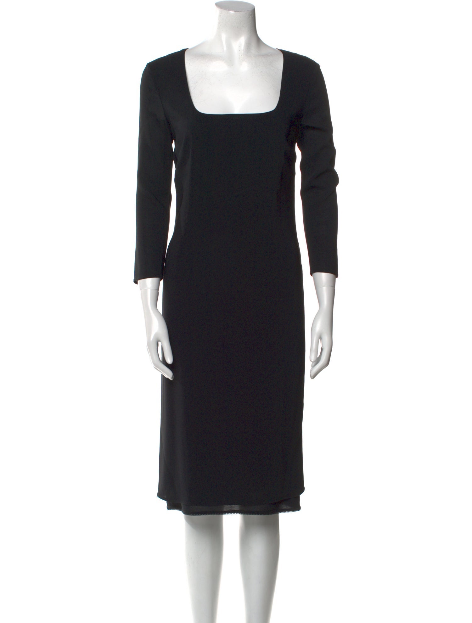 D&G Square Neckline Midi Length Dress