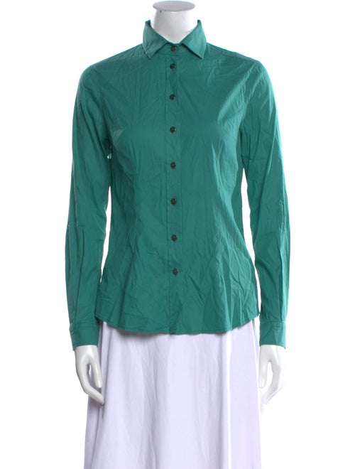 D&G Long Sleeve Button-Up Top