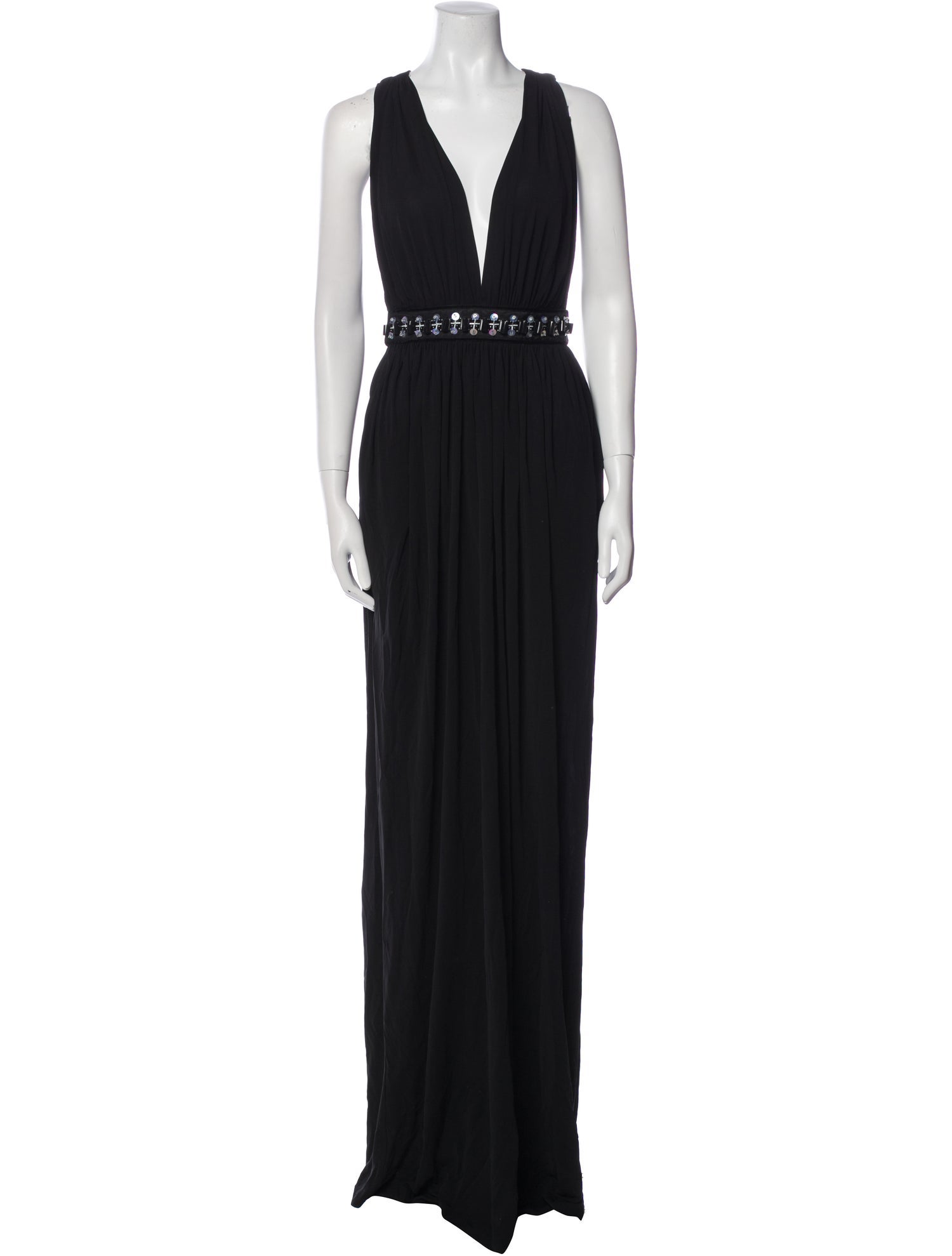 D&G V-Neck Long Dress