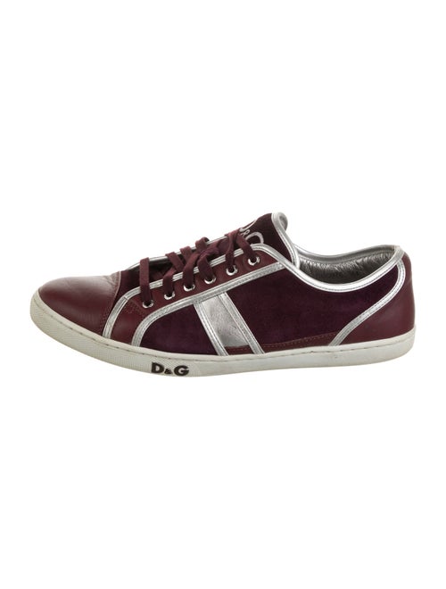 D&G Leather Printed Sneakers