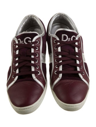 D&G Leather Printed Sneakers