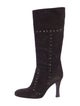 D&G Suede Studded Accents Boots