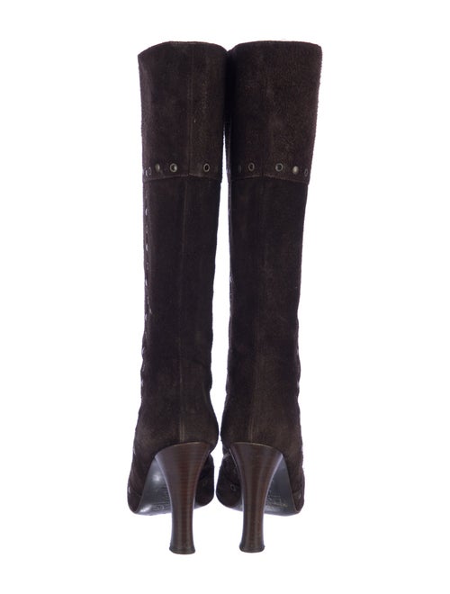 D&G Suede Studded Accents Boots