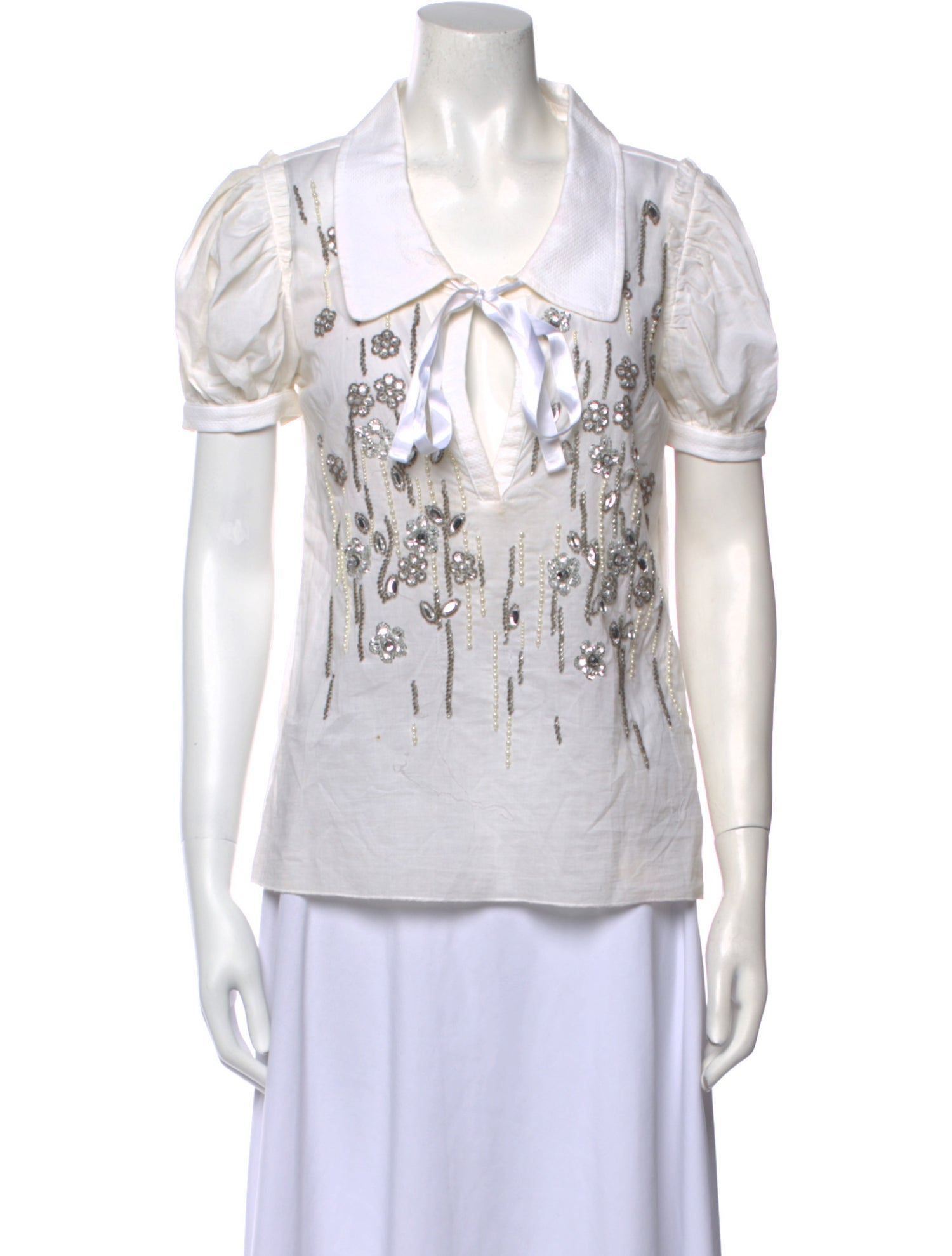 D&G Graphic Print V-Neck T-Shirt