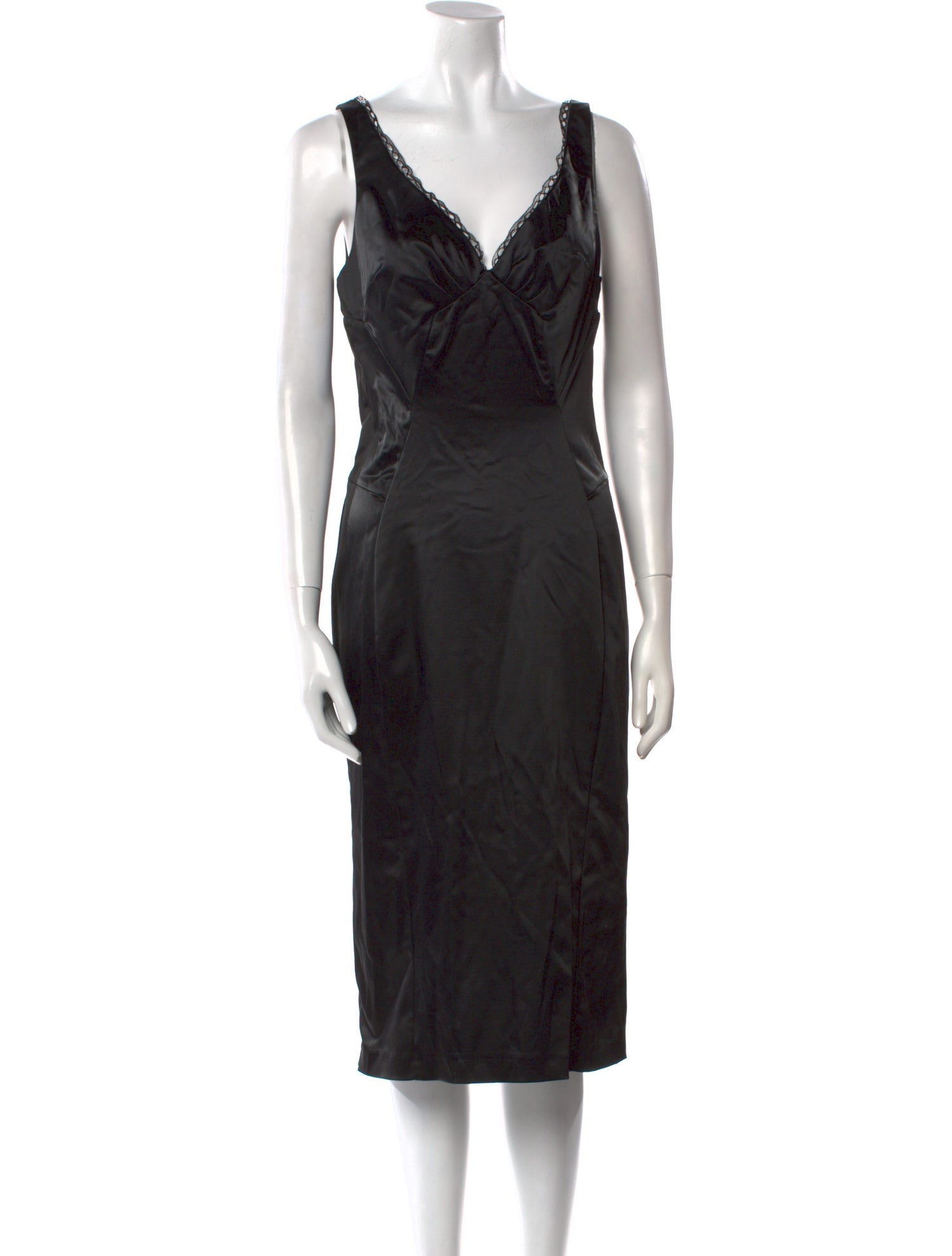 D&G V-Neck Midi Length Dress