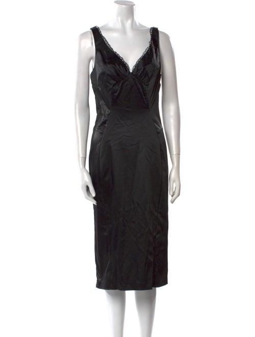 D&G V-Neck Midi Length Dress