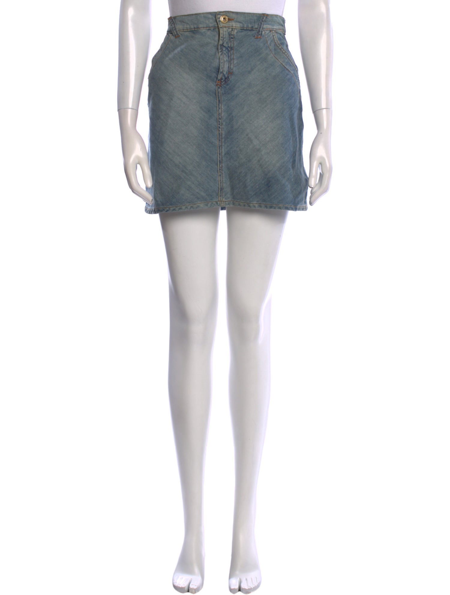 D&G Leather Mini Skirt