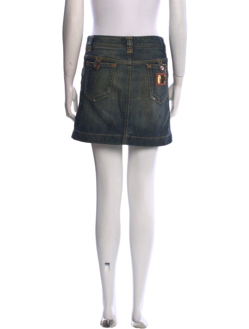 D&G Distressed Accents Mini Skirt