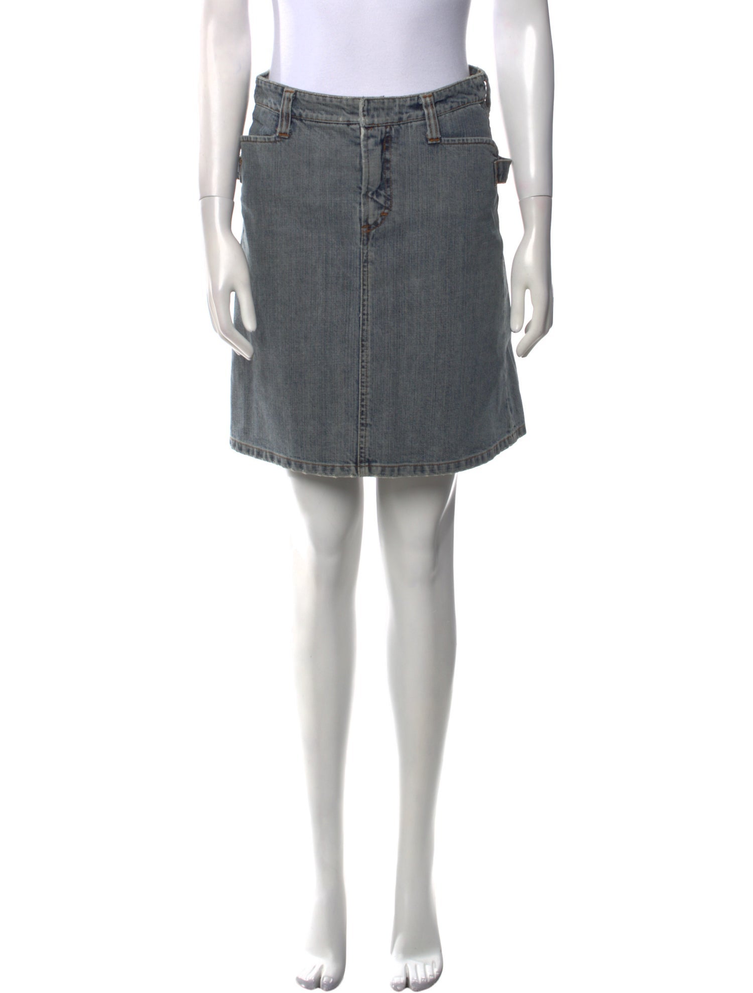 D&G Distressed Accents Knee-Length Skirt