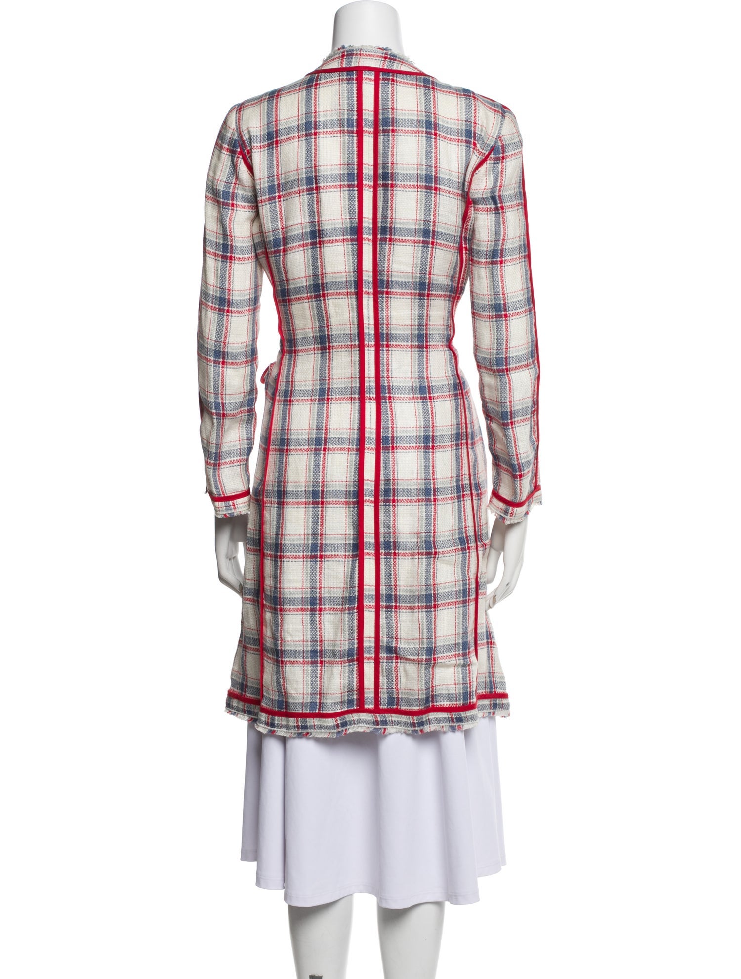 D&G Linen Plaid Print Jacket