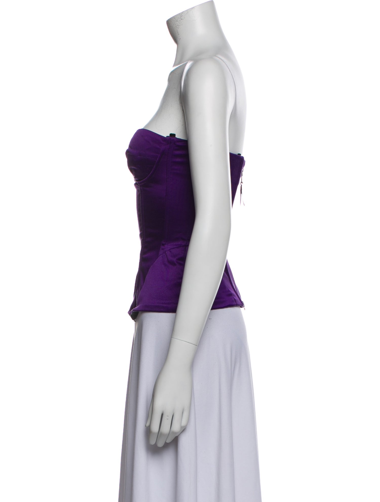 D&G Strapless Crop Top