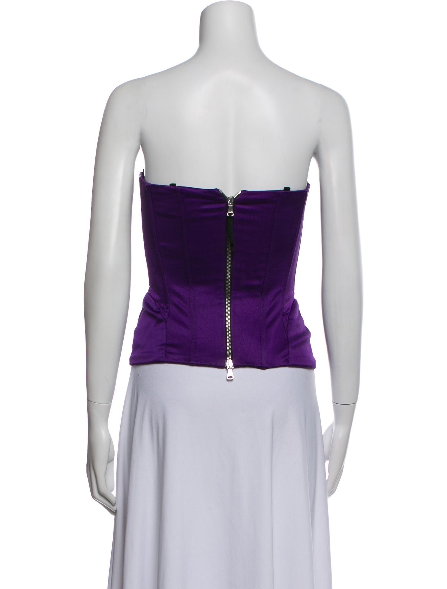 D&G Strapless Crop Top