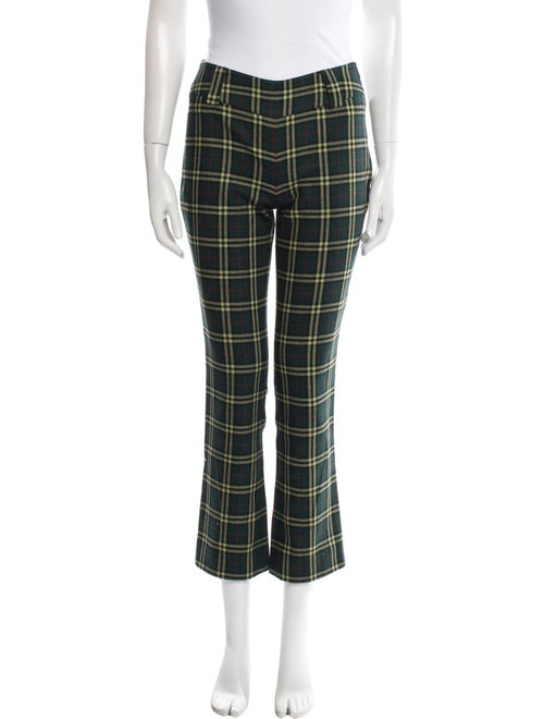 D&G Plaid Print Straight Leg Pants