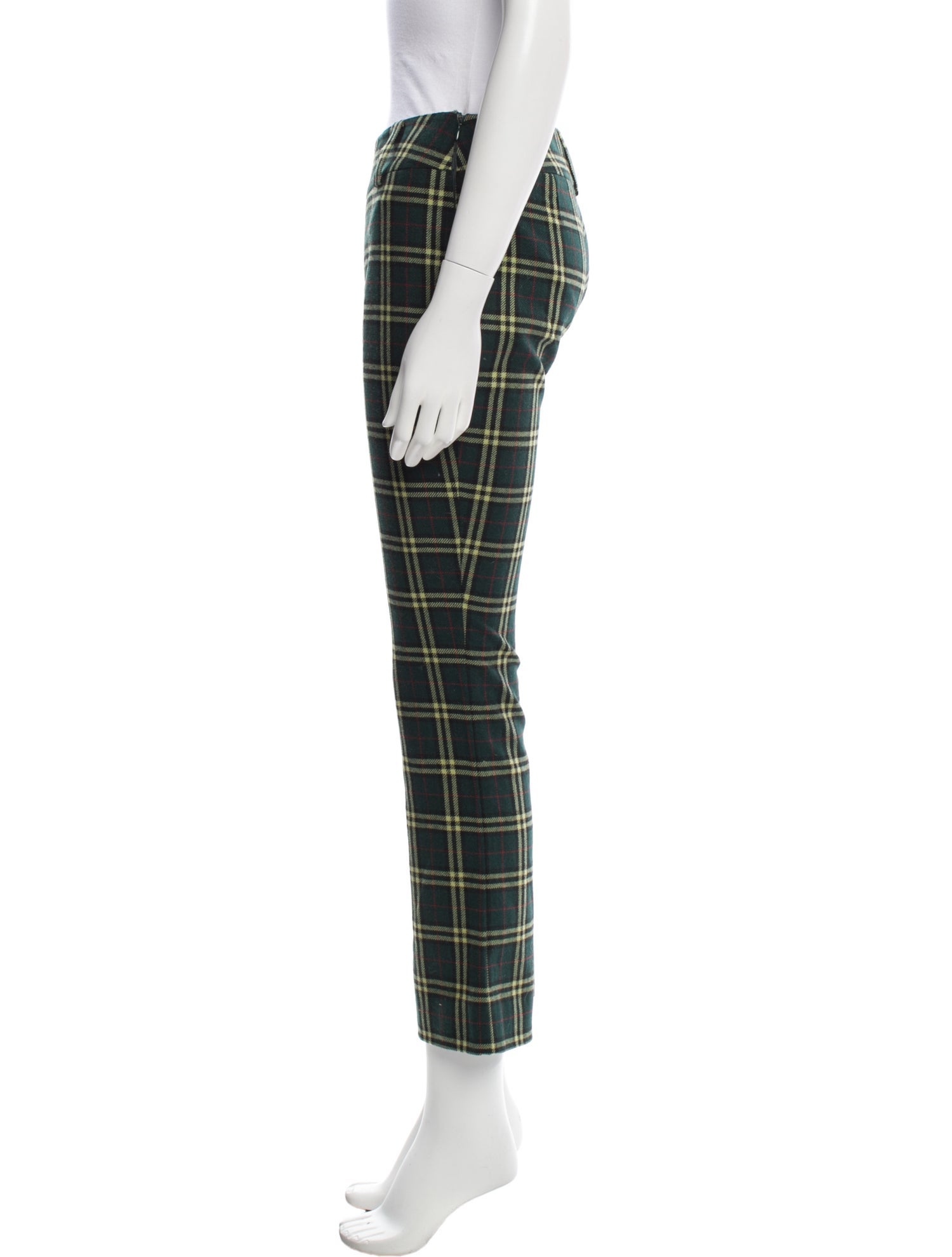 D&G Plaid Print Straight Leg Pants