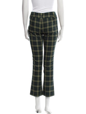 D&G Plaid Print Straight Leg Pants