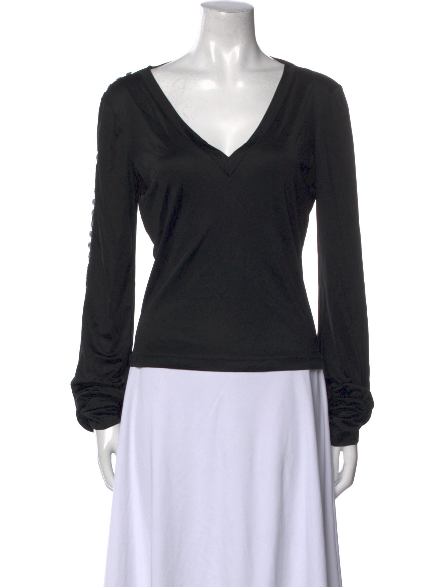 D&G V-Neck Long Sleeve Top