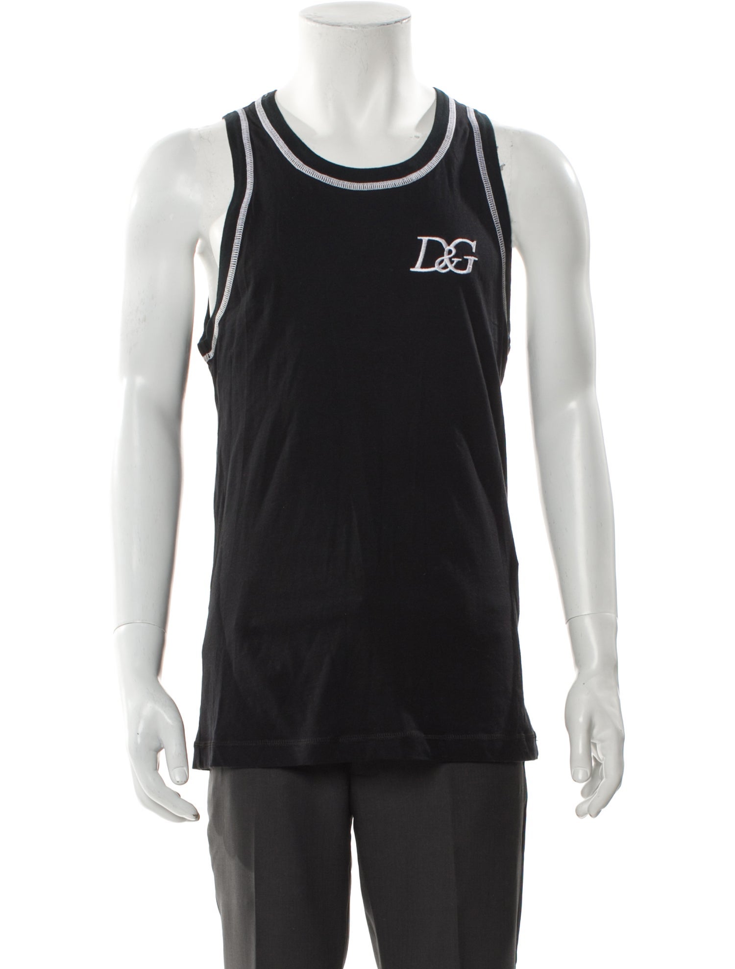 D&G Scoop Neck Sleeveless T-Shirt