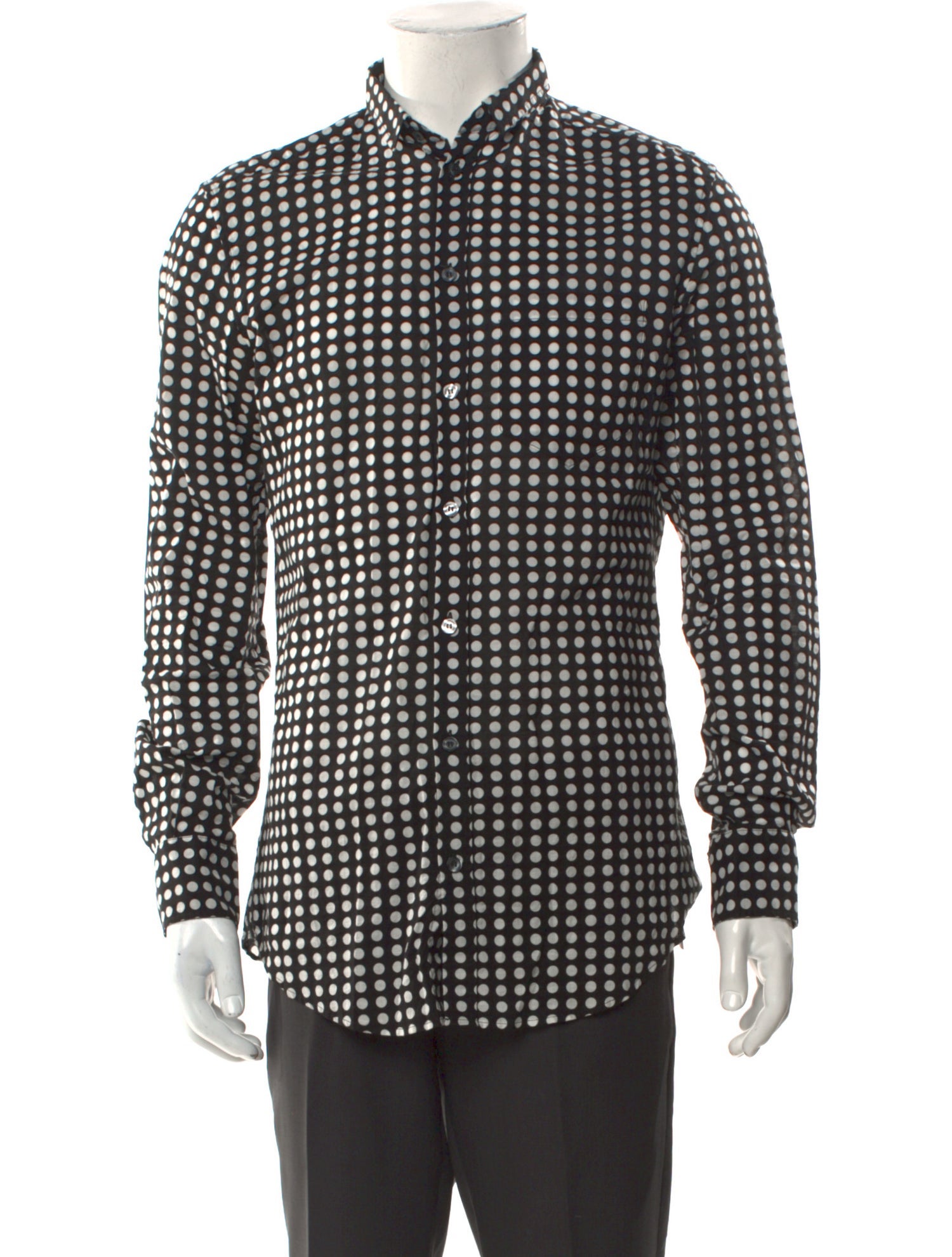 D&G Polka Dot Print Long Sleeve Shirt