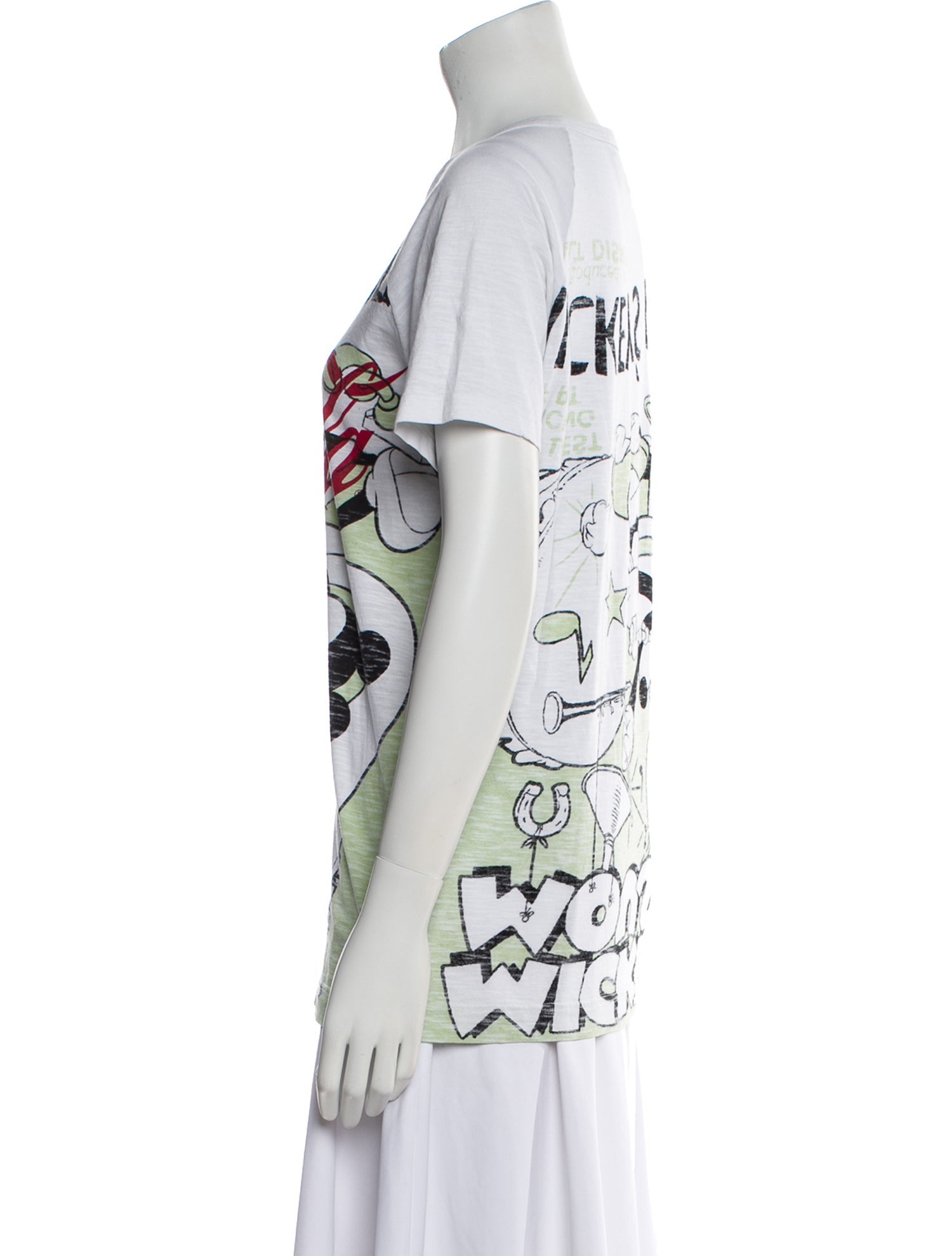 D&G Graphic Print Crew Neck T-Shirt