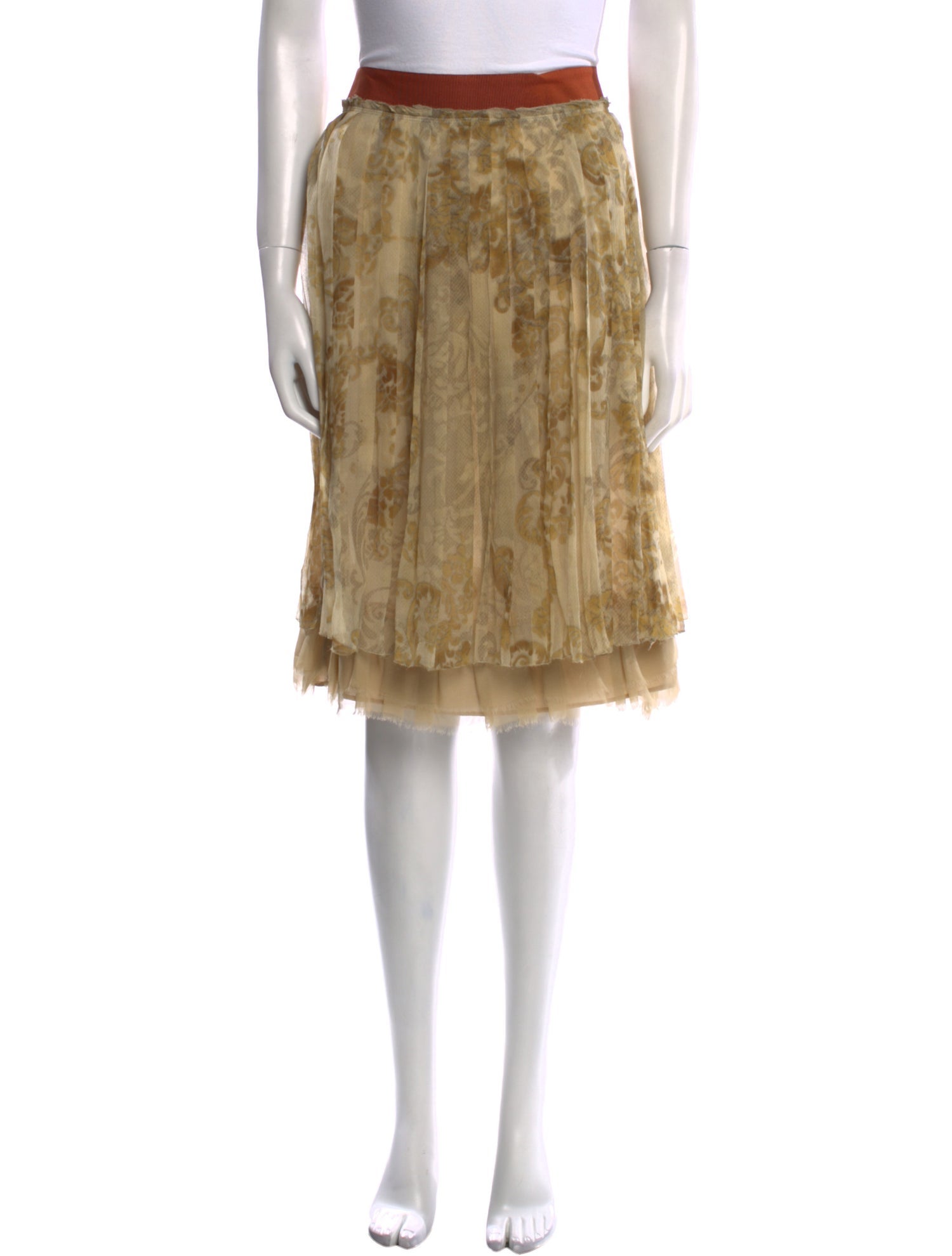 D&G Silk Knee-Length Skirt