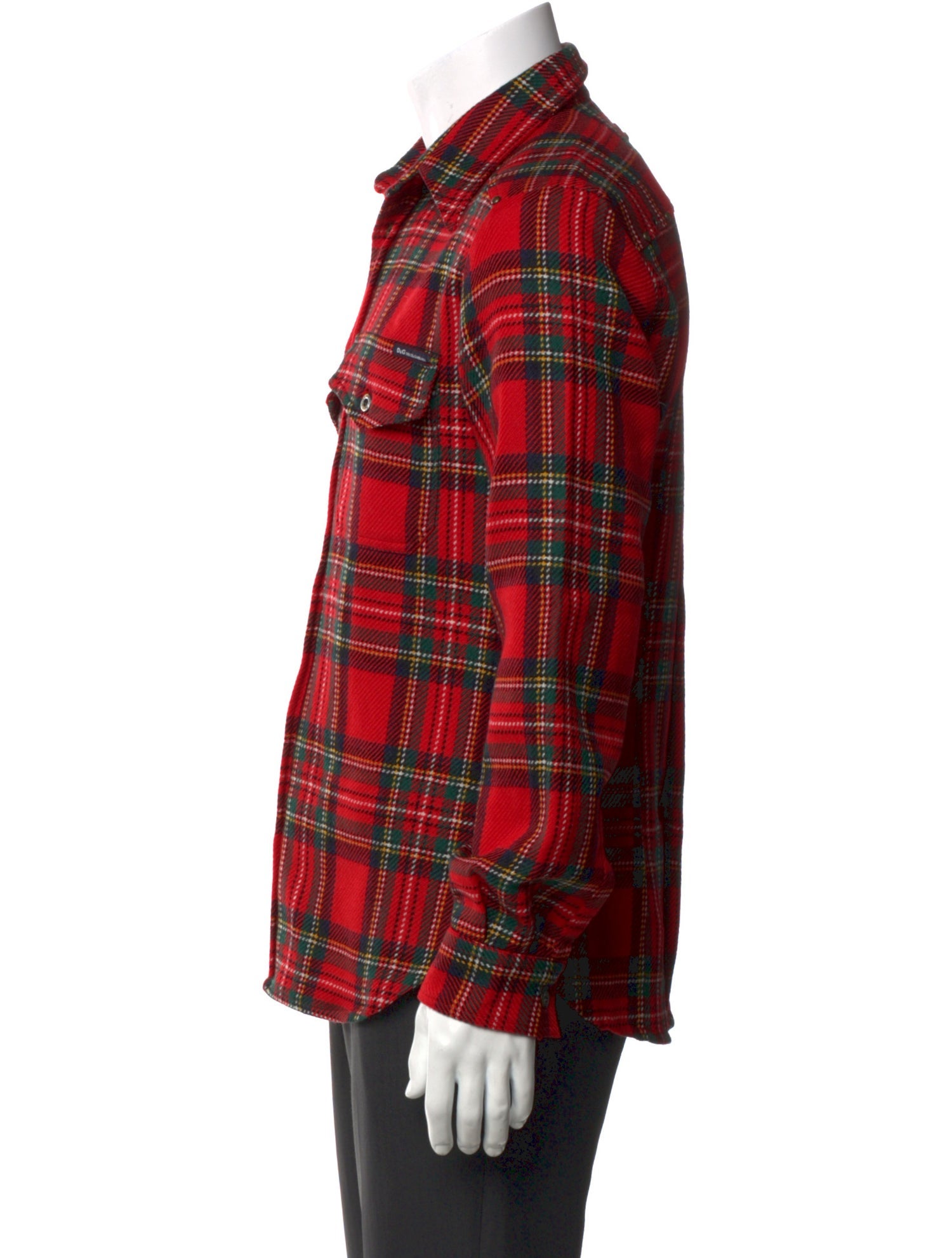D&G Wool Plaid Print Shirt