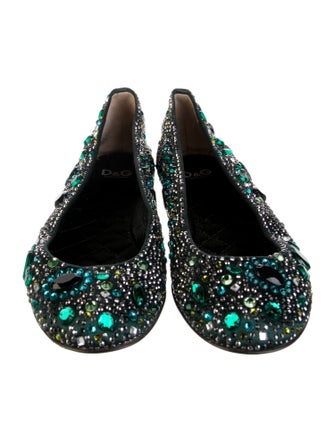 D&G Crystal Ballet Flats